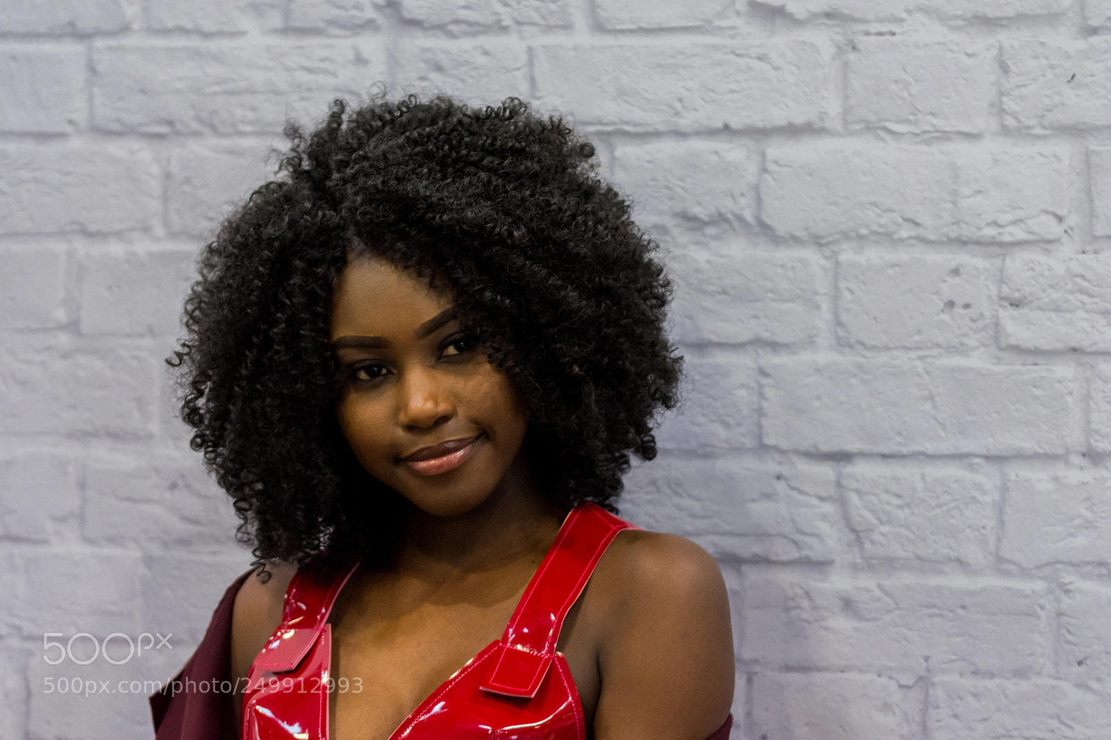 Nikon D7200 sample photo. Model in red photography