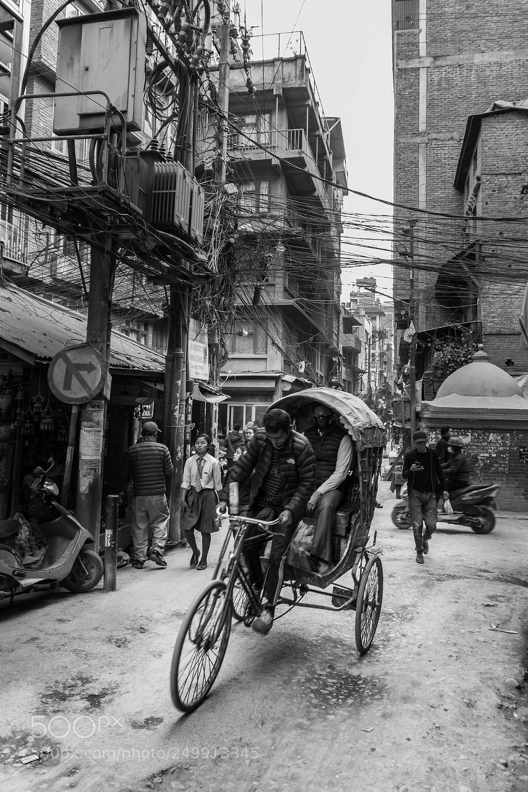 Nikon D7200 sample photo. Traffic in kathmandu, nepal photography