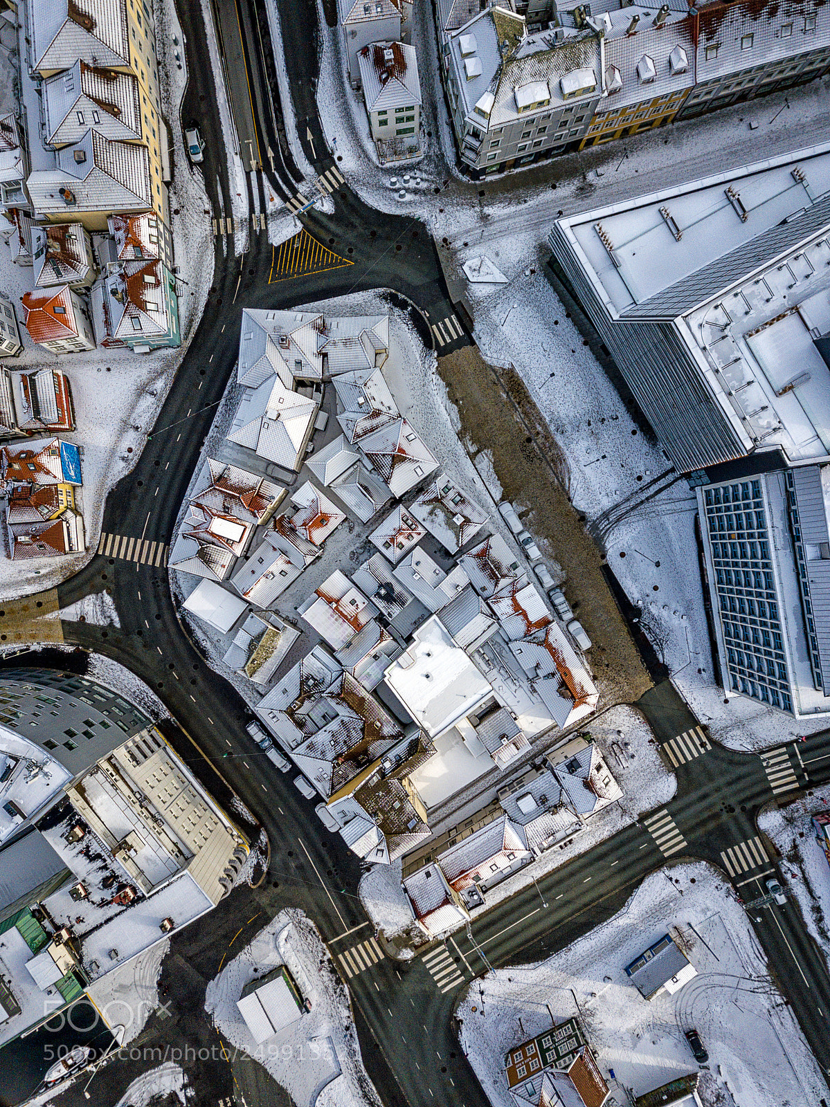 DJI FC220 sample photo. Streets of bergen, norway photography