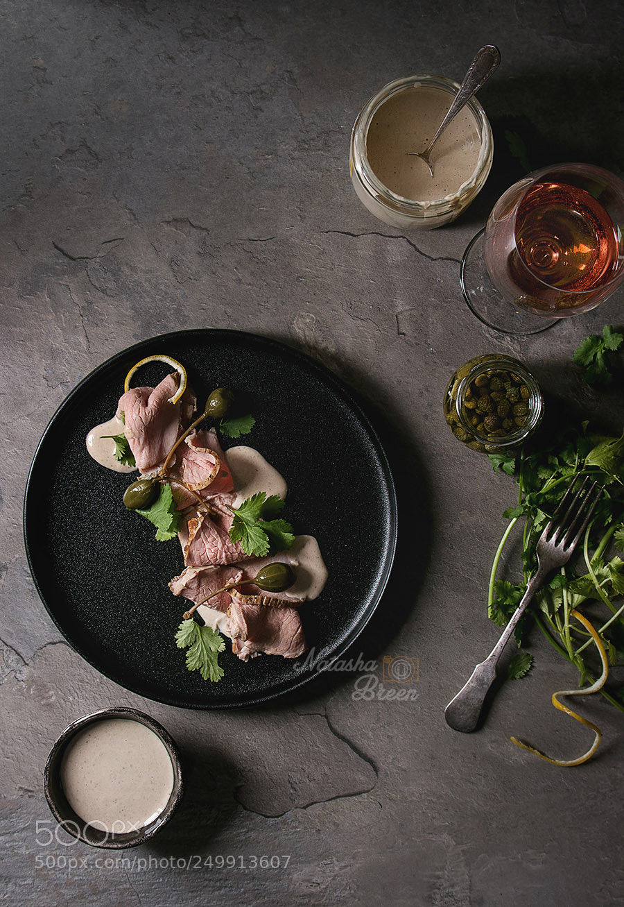 Canon EOS 700D (EOS Rebel T5i / EOS Kiss X7i) sample photo. Veal with tuna sauce photography