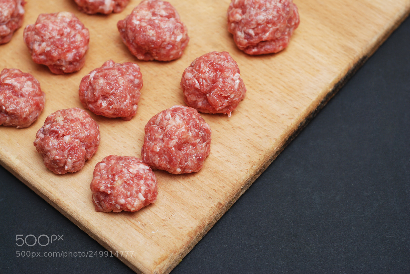 Nikon D80 sample photo. Meat raw balls from photography