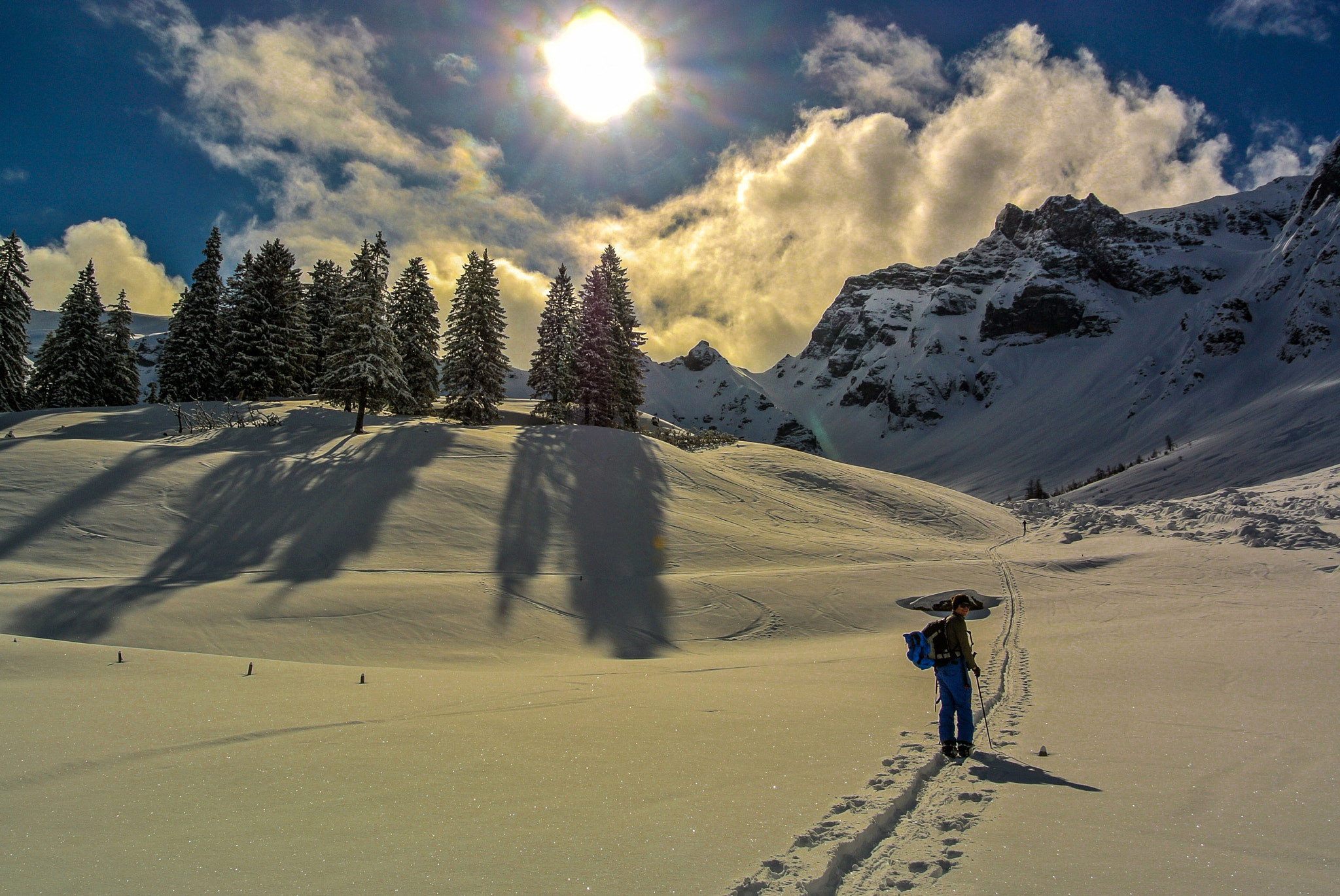 Nikon 1 J1 sample photo. Backcountry skiing photography