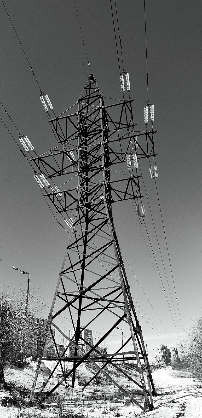 Nikon D7100 sample photo. Power grid photography