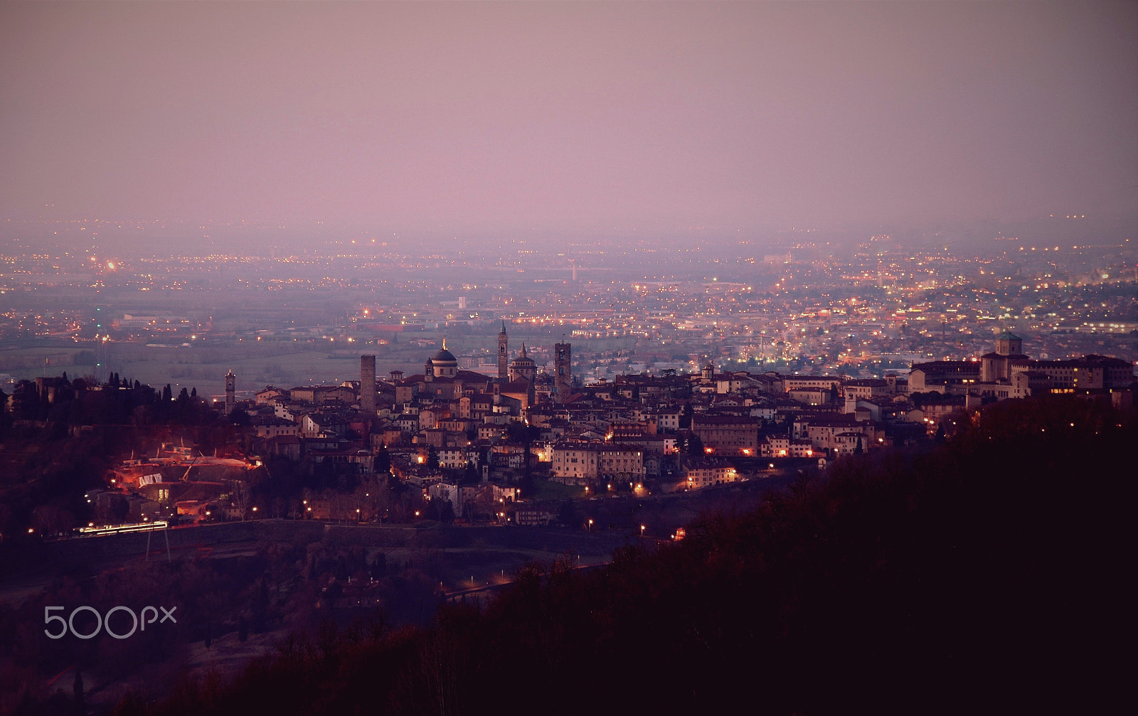 Nikon D5500 sample photo. The lights of bergamo photography