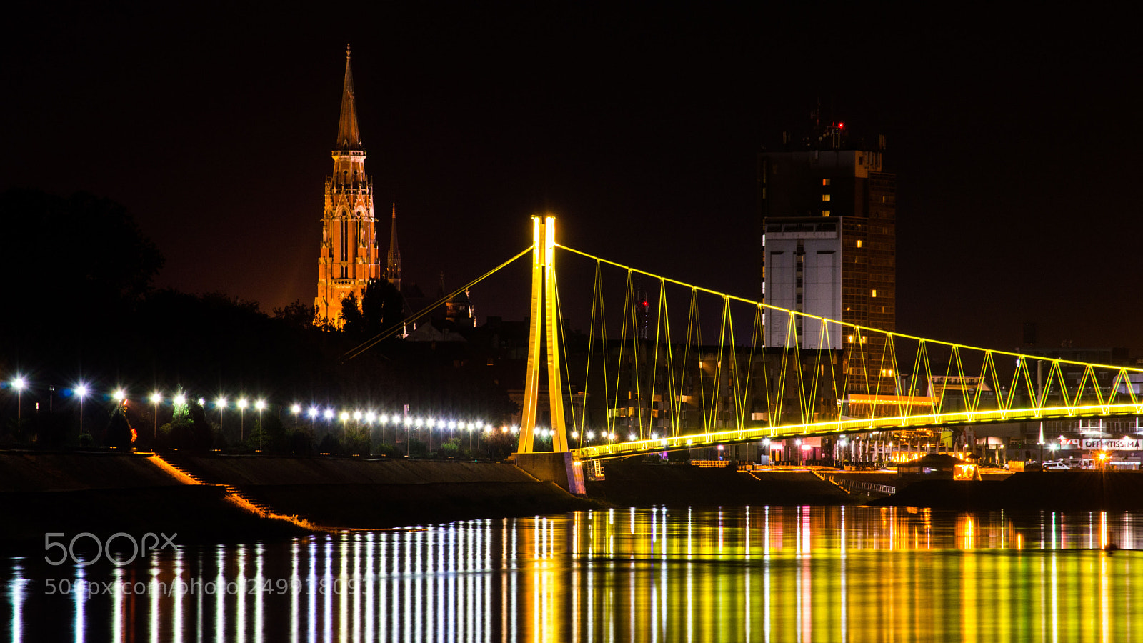 Nikon D3200 sample photo. Osijek at night photography