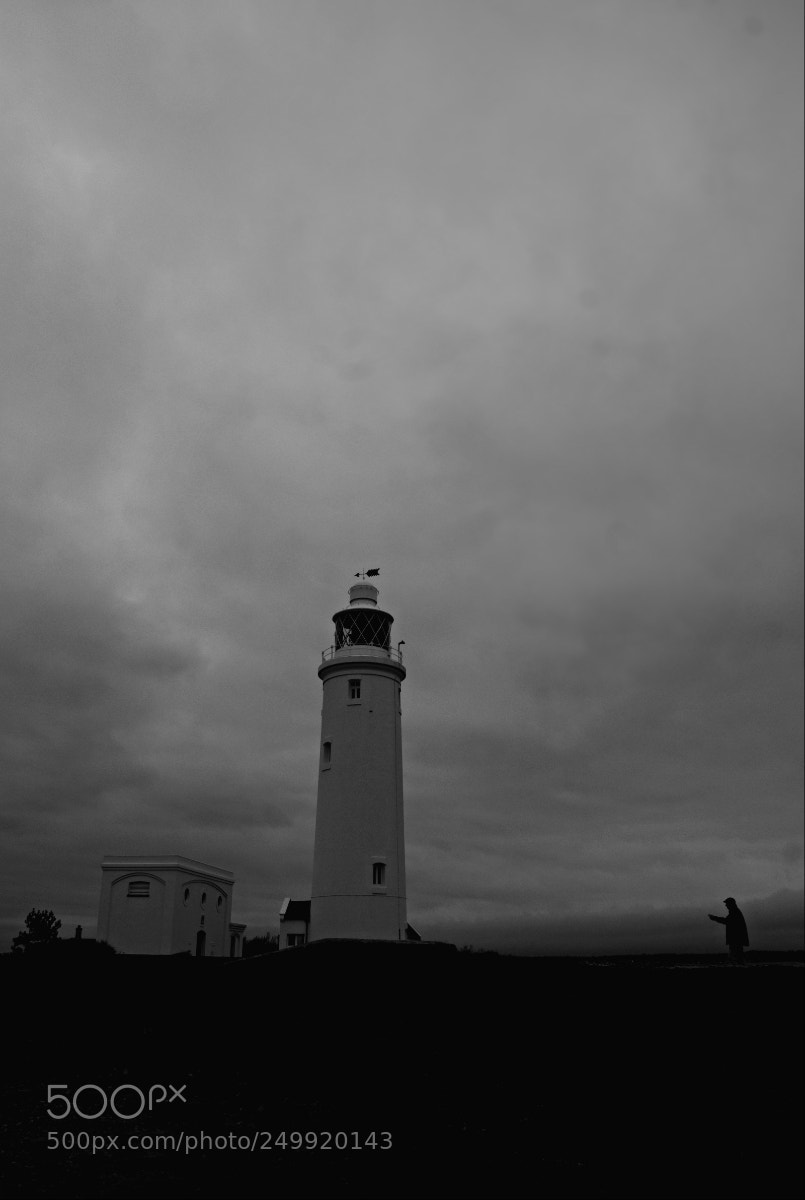 Sony Alpha DSLR-A580 sample photo. Man & lighthouse photography