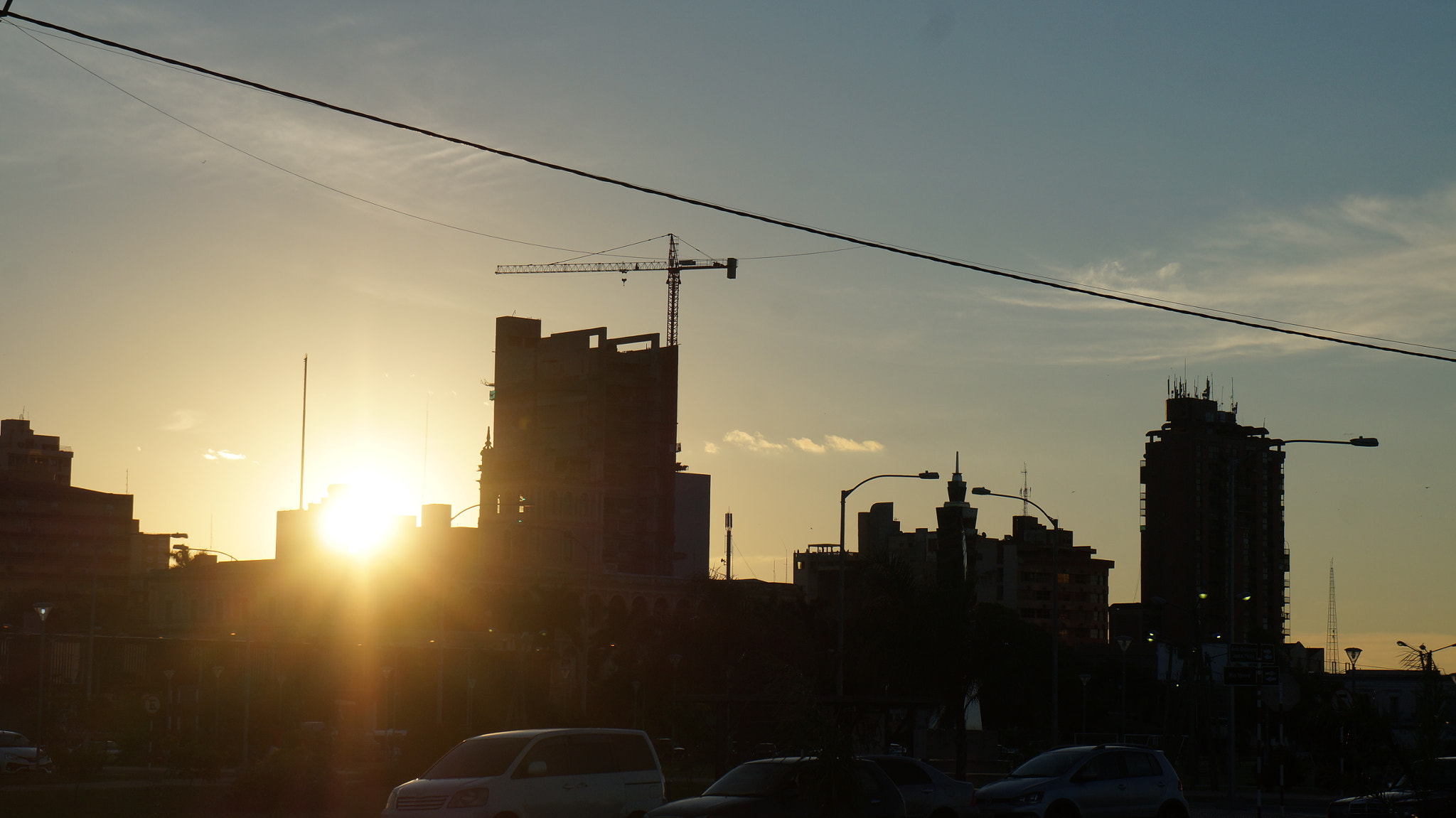 Sony Alpha NEX-F3 + Sony E 18-55mm F3.5-5.6 OSS sample photo. Sunset in the city photography
