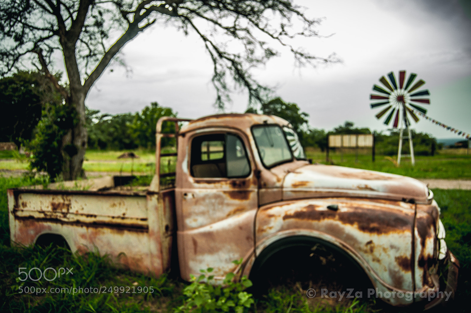 Nikon D5000 sample photo. Truck wreck on farm photography