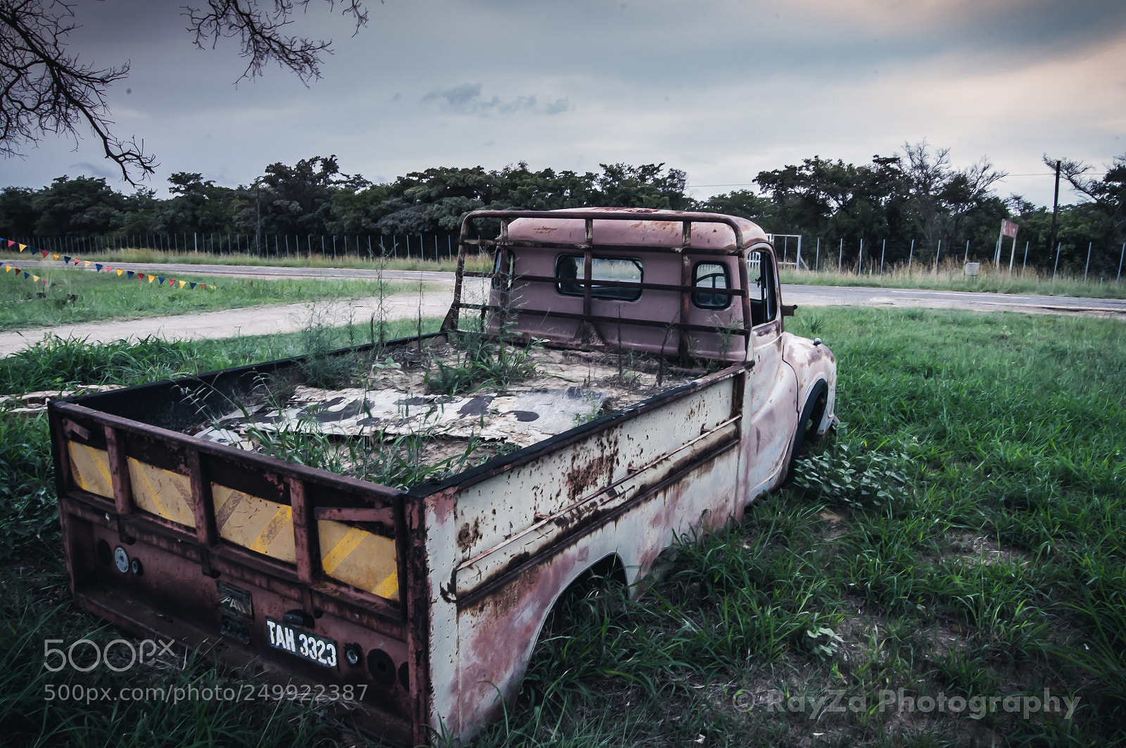 Nikon D5000 sample photo. Truck wreck on farm photography
