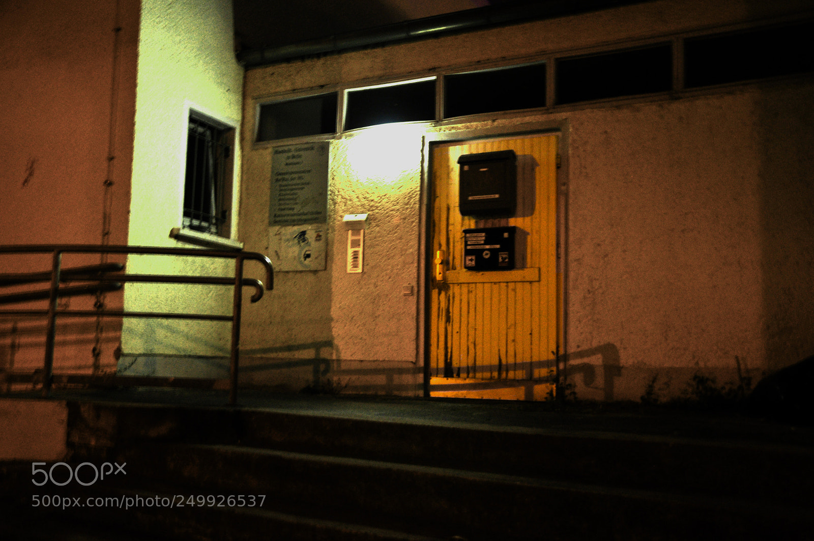 Nikon D90 sample photo. Door at night photography
