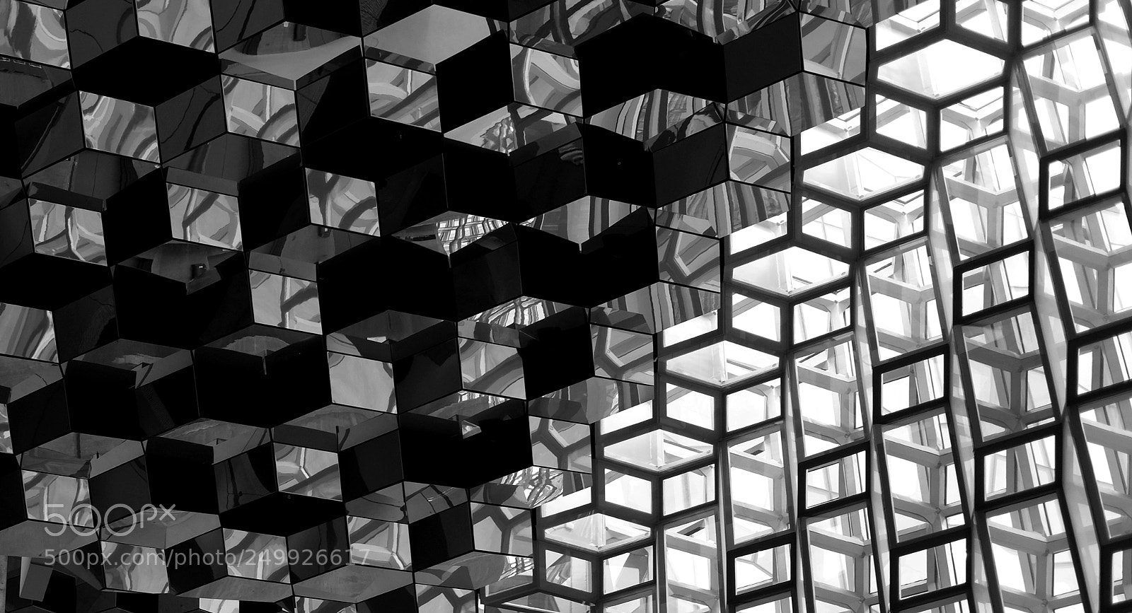 Fujifilm X-E1 sample photo. Honeycomb harpa reykjavik photography