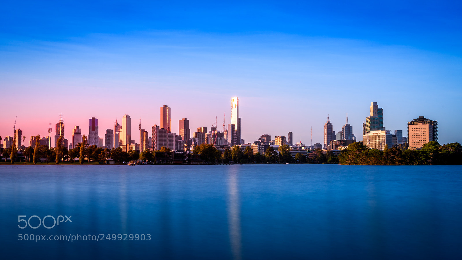 Nikon D500 sample photo. Melbourne skyline sunset photography