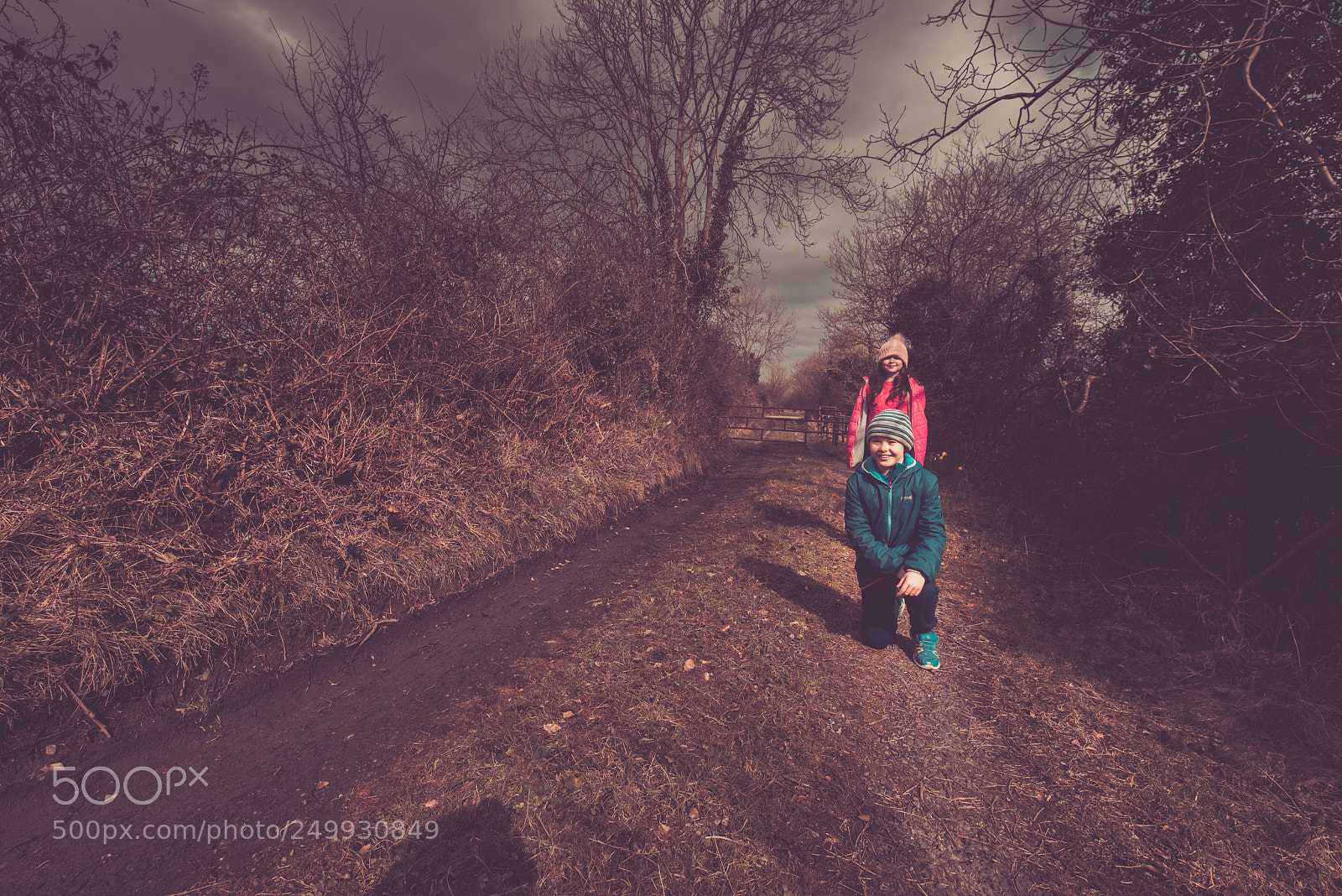 Nikon D810 sample photo. Kids on the road photography