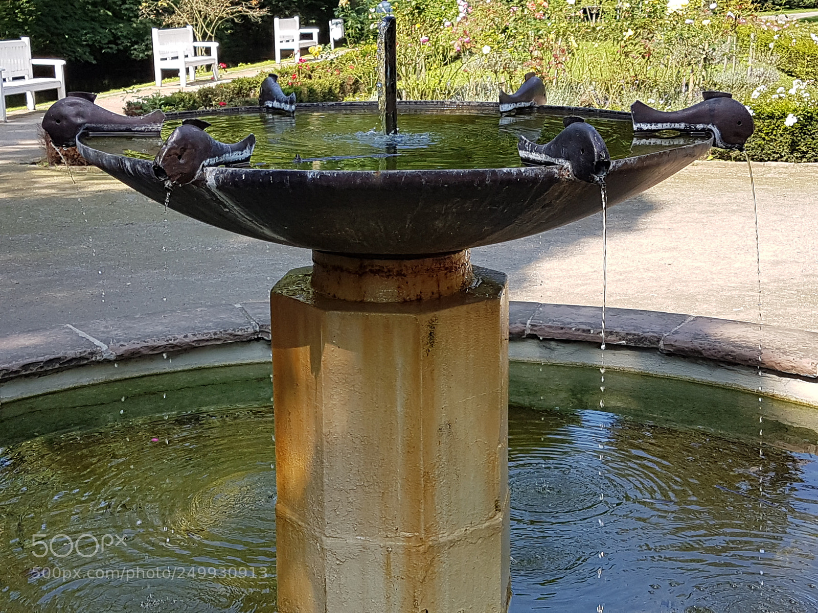 Samsung Galaxy S7 sample photo. Neuss park brunnen photography