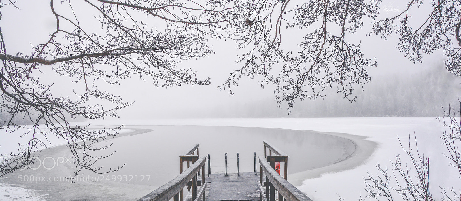 Nikon D7100 sample photo. Winter dock photography