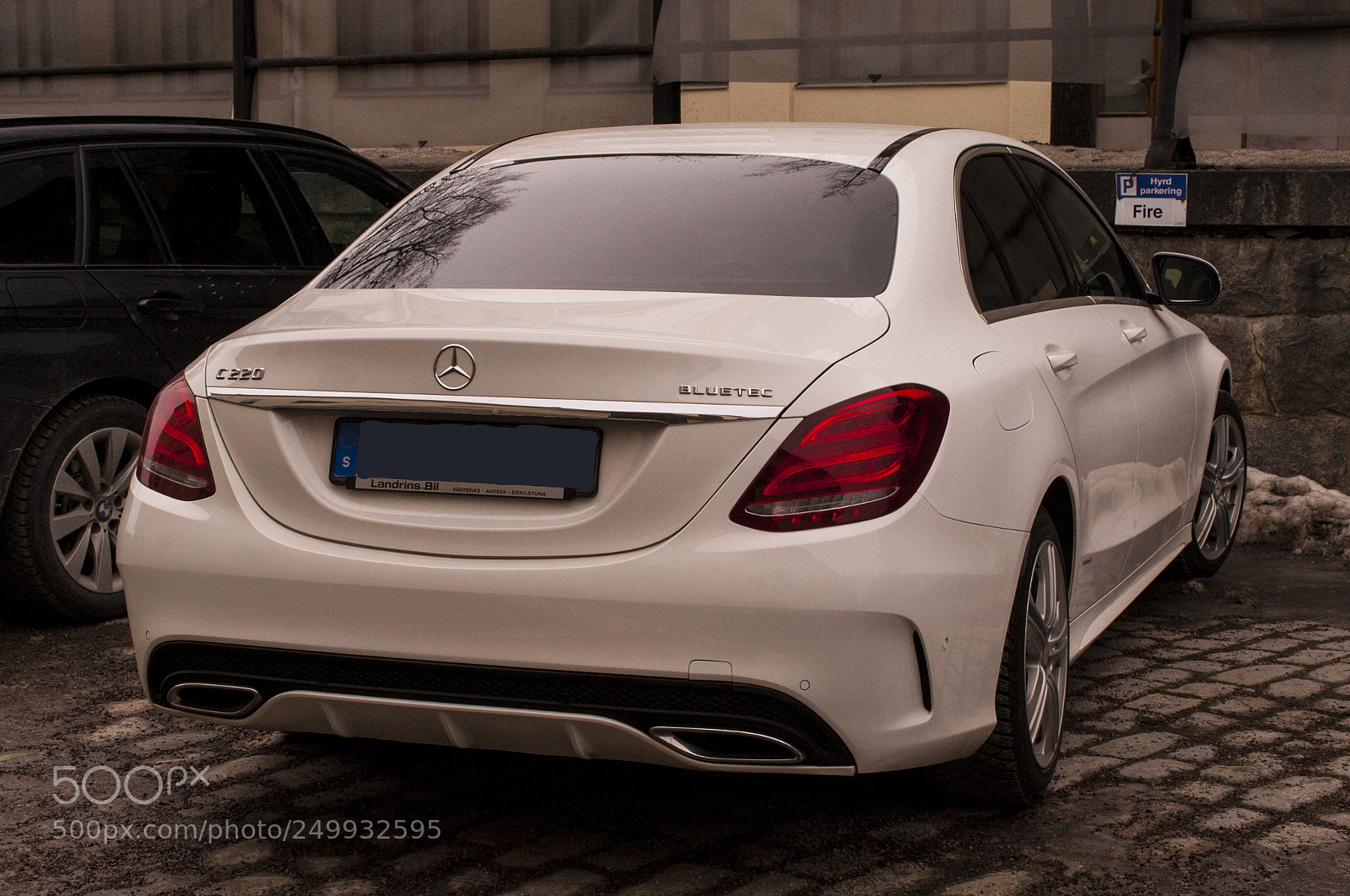 Nikon D700 sample photo. Mercedes c220 white colored photography