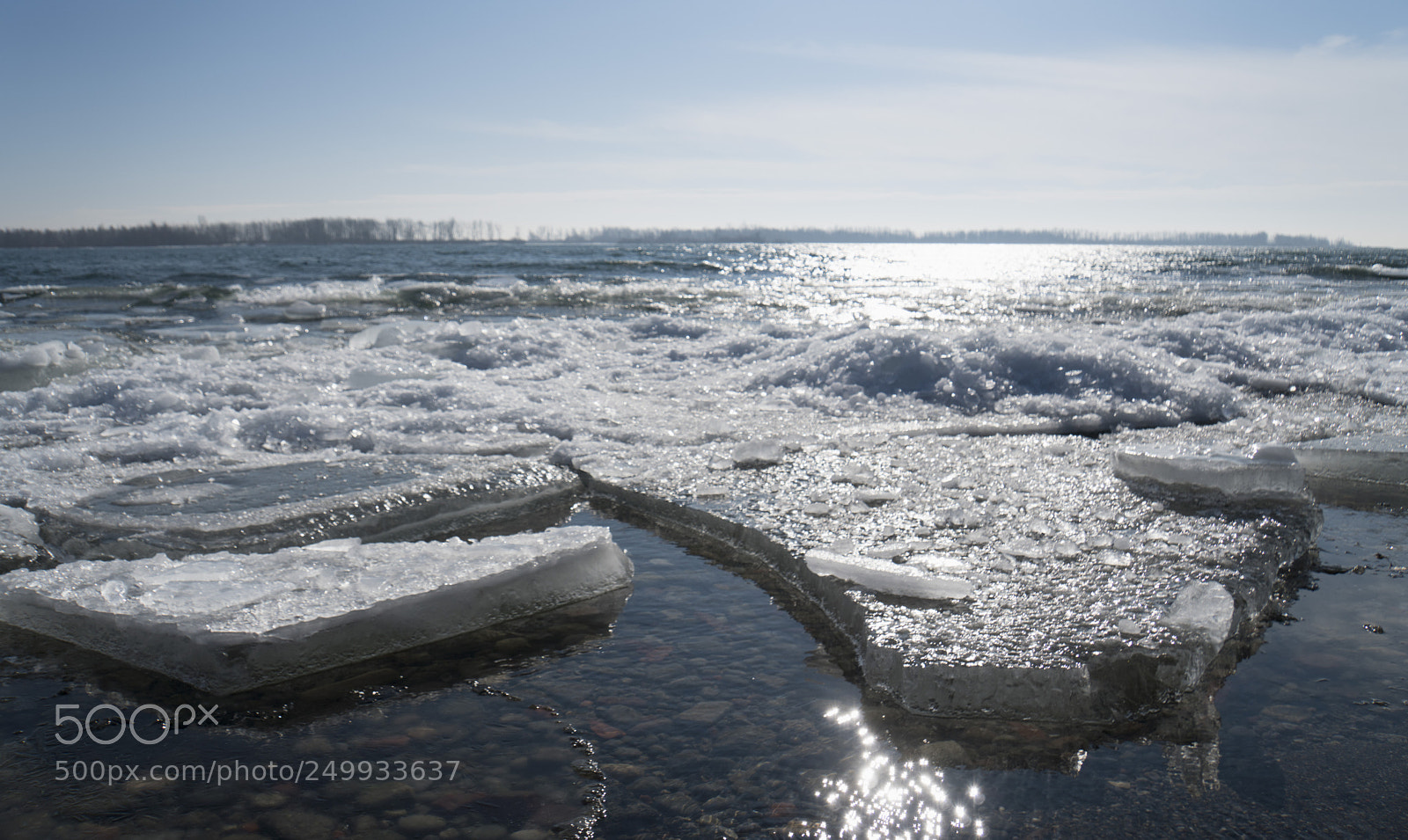 Sony a6500 sample photo. Frozen lake at cherry photography