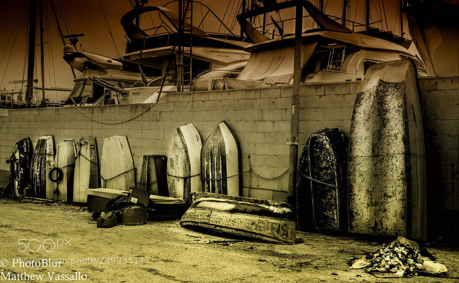 Sony a7R II sample photo. Boats for repairs photography