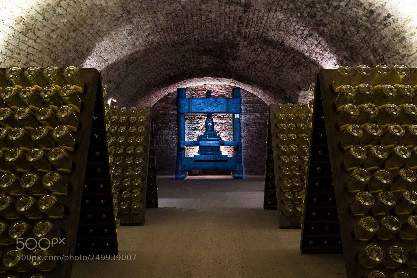 Canon EOS M5 sample photo. Champagne wine cellar photography