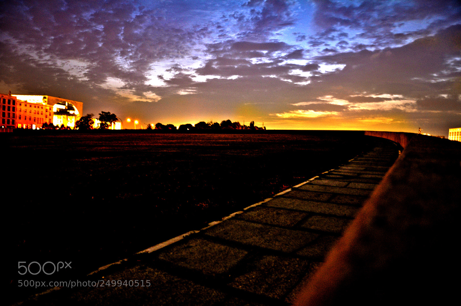 Nikon D90 sample photo. Path to building photography