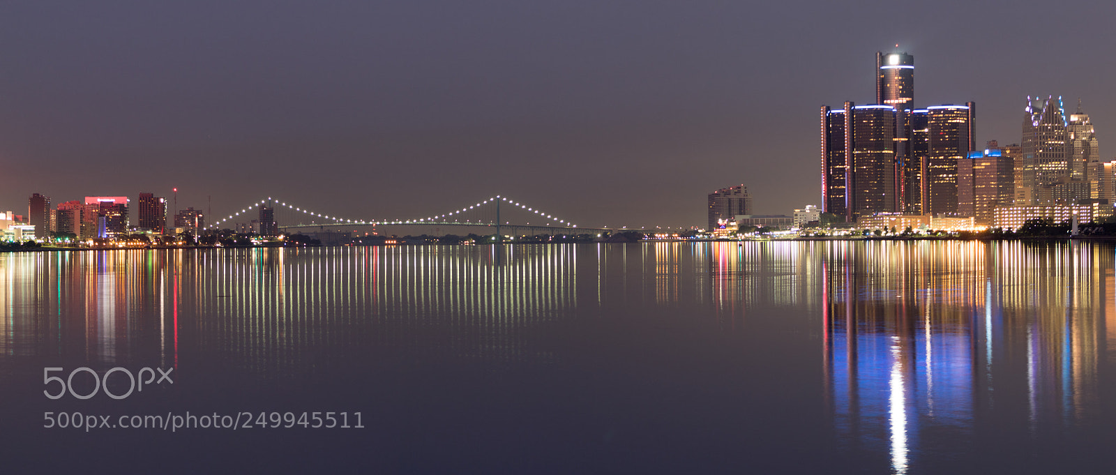 Canon EOS 1300D (EOS Rebel T6 / EOS Kiss X80) sample photo. Detroit city at night photography