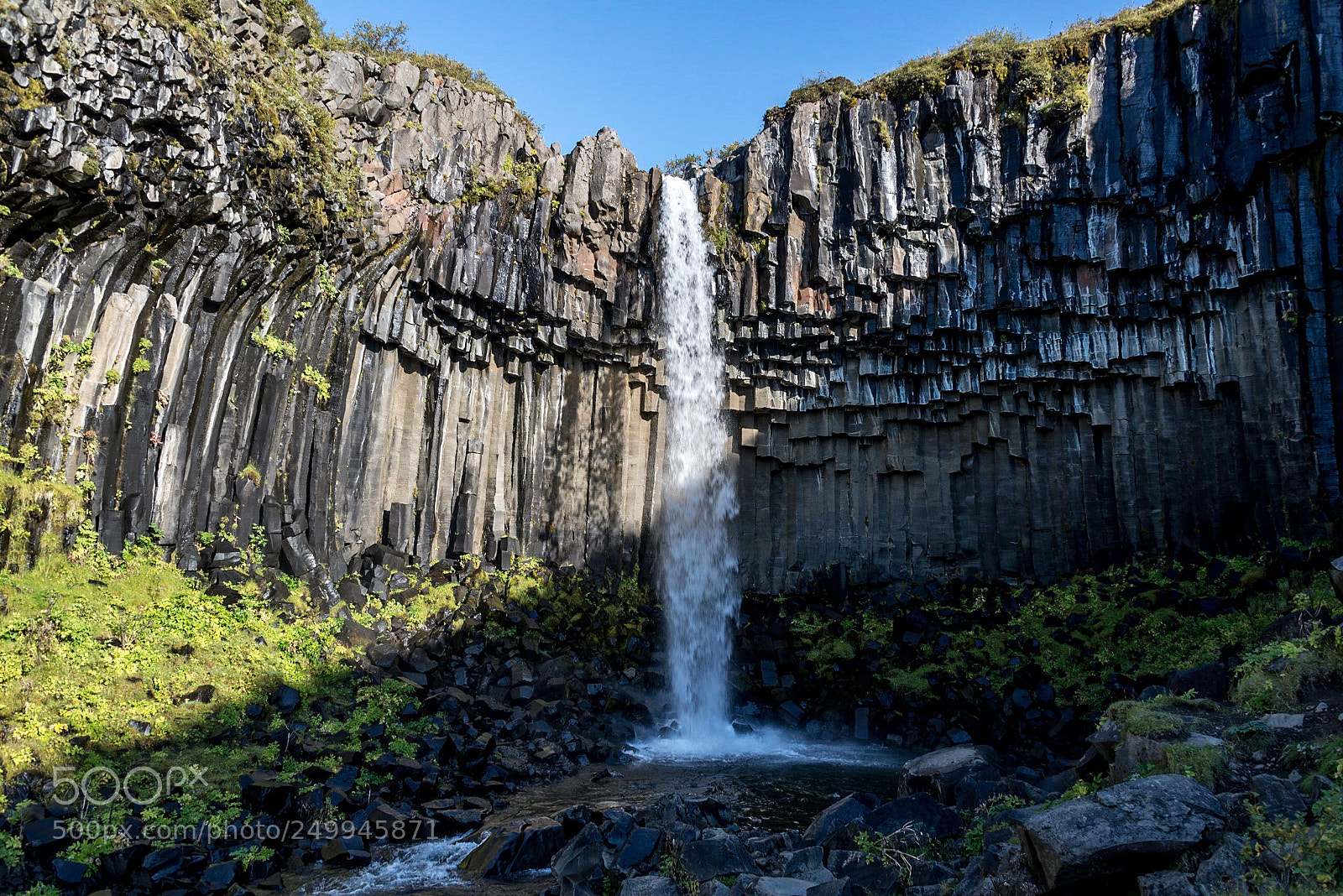 Nikon D800 sample photo. Svartifoss falls photography