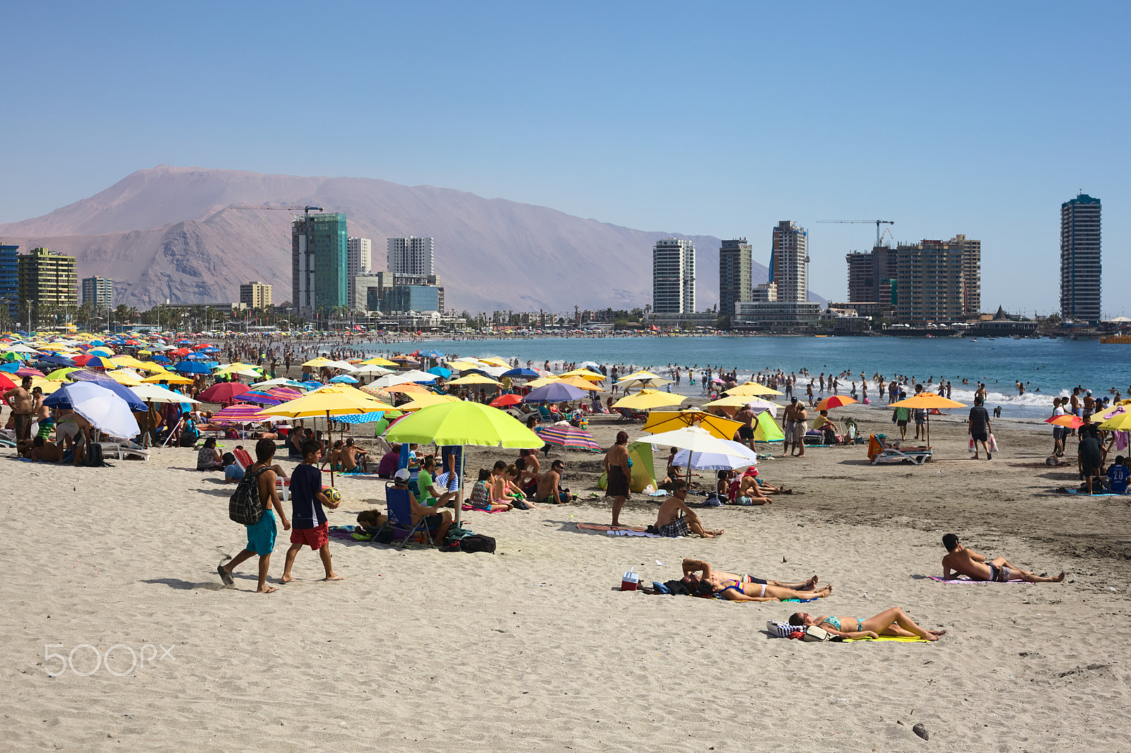 Canon EF 50mm F1.8 II sample photo. Cavancha beach in iquique, chile photography