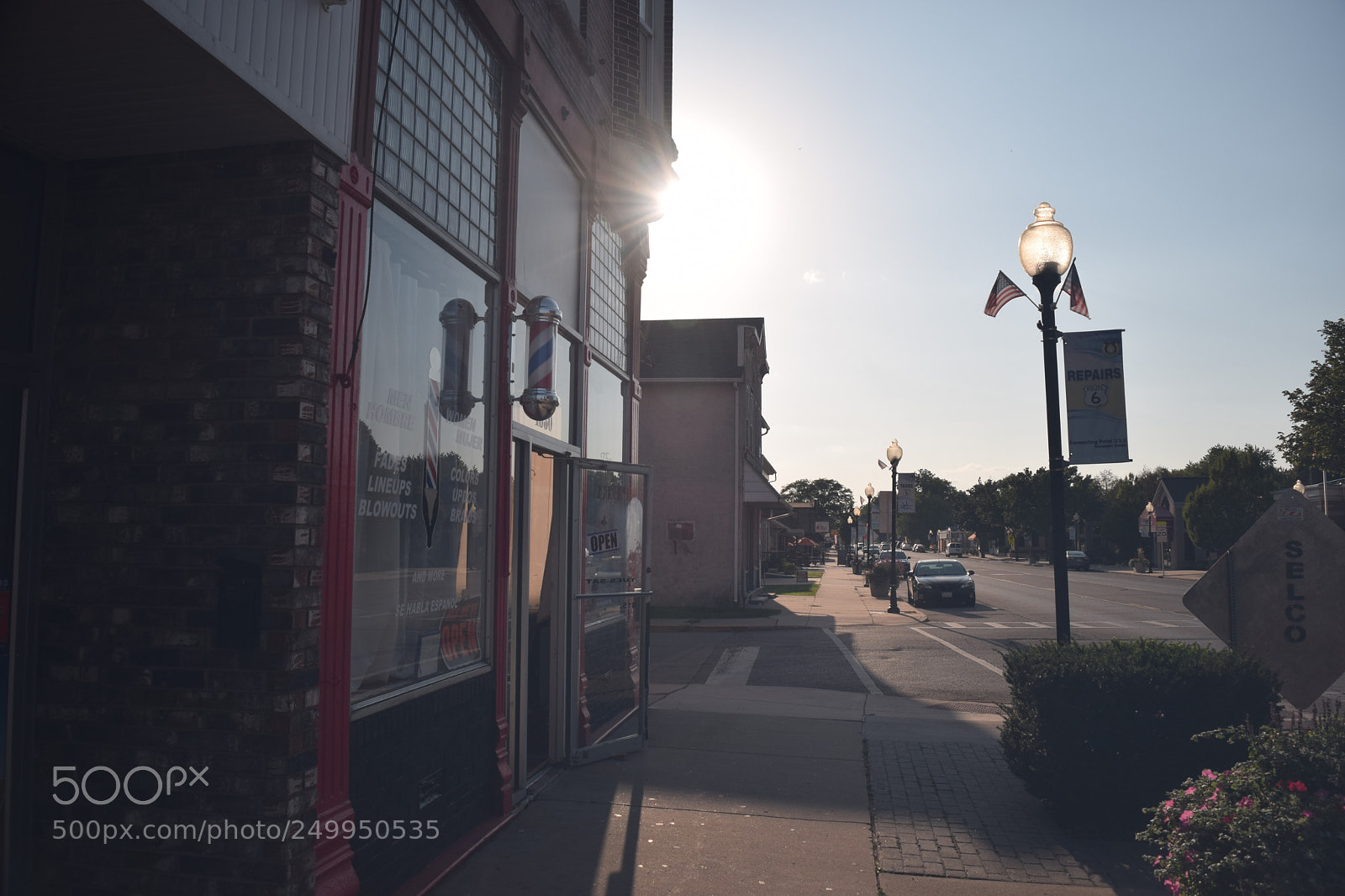 Nikon D5300 sample photo. Sunset barber shop photography