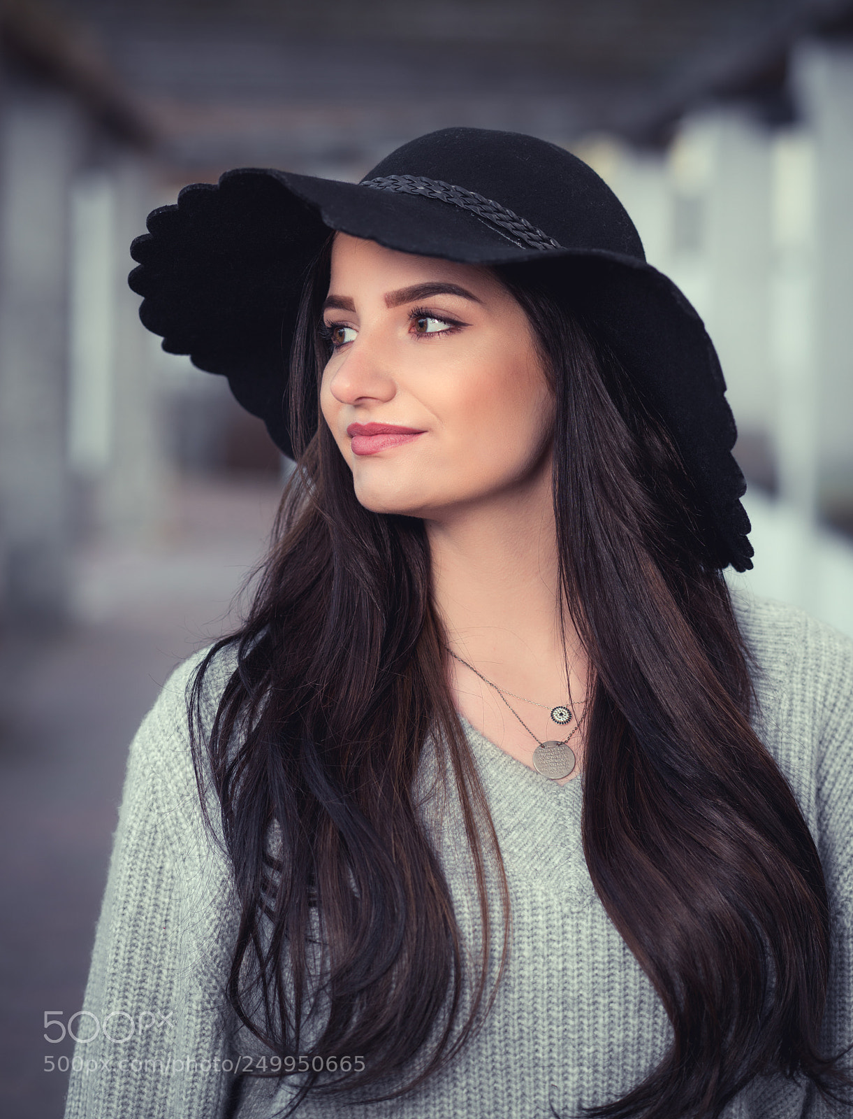 Sony a7R II sample photo. Girl with hat photography