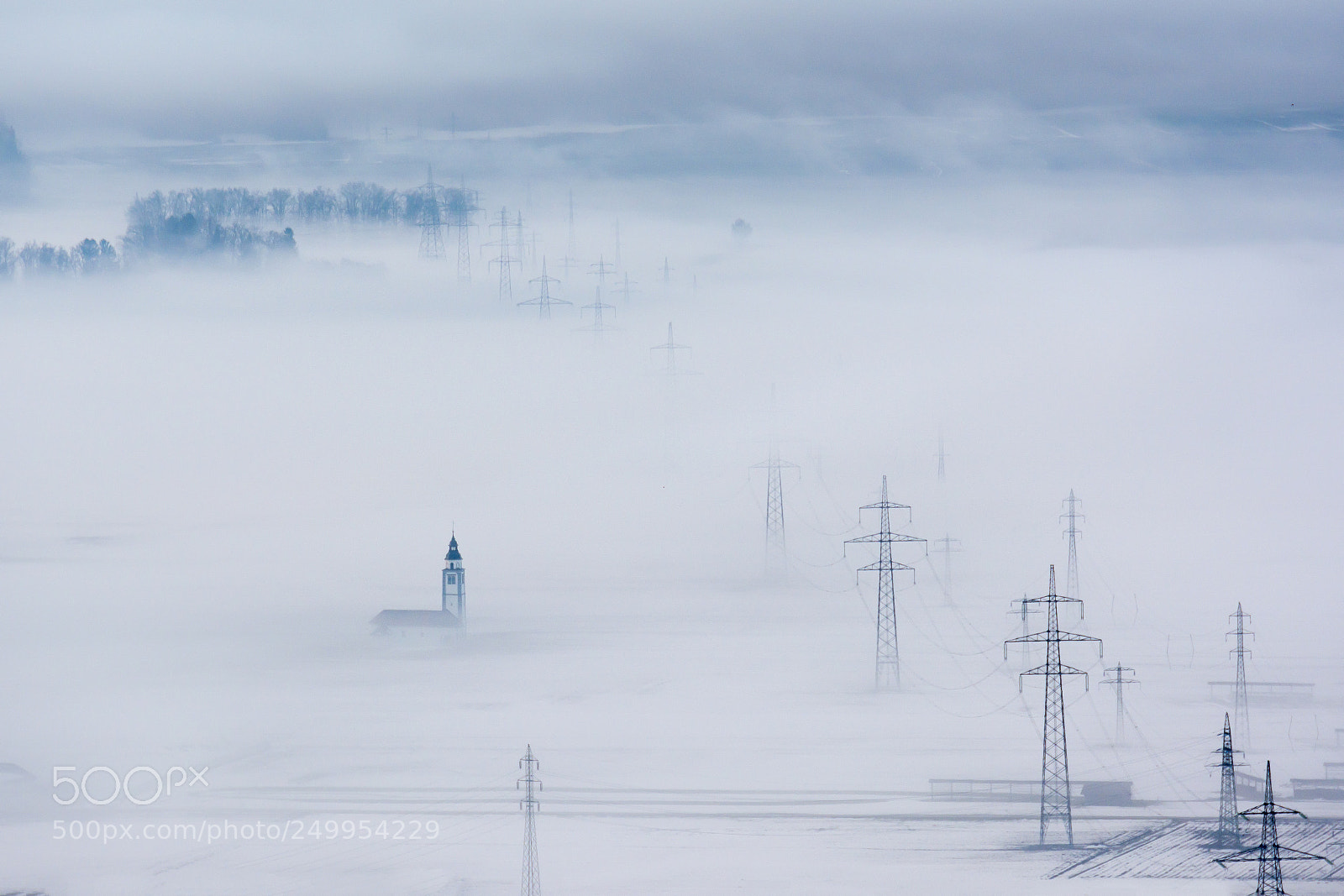 Nikon D7100 sample photo. Fog over fields photography