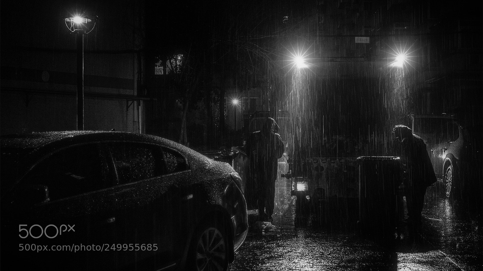 Sony a7R III sample photo. Rainy night photography