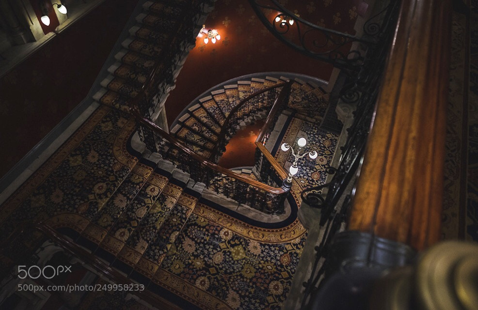 Fujifilm X-T1 sample photo. St pancras stairway photography