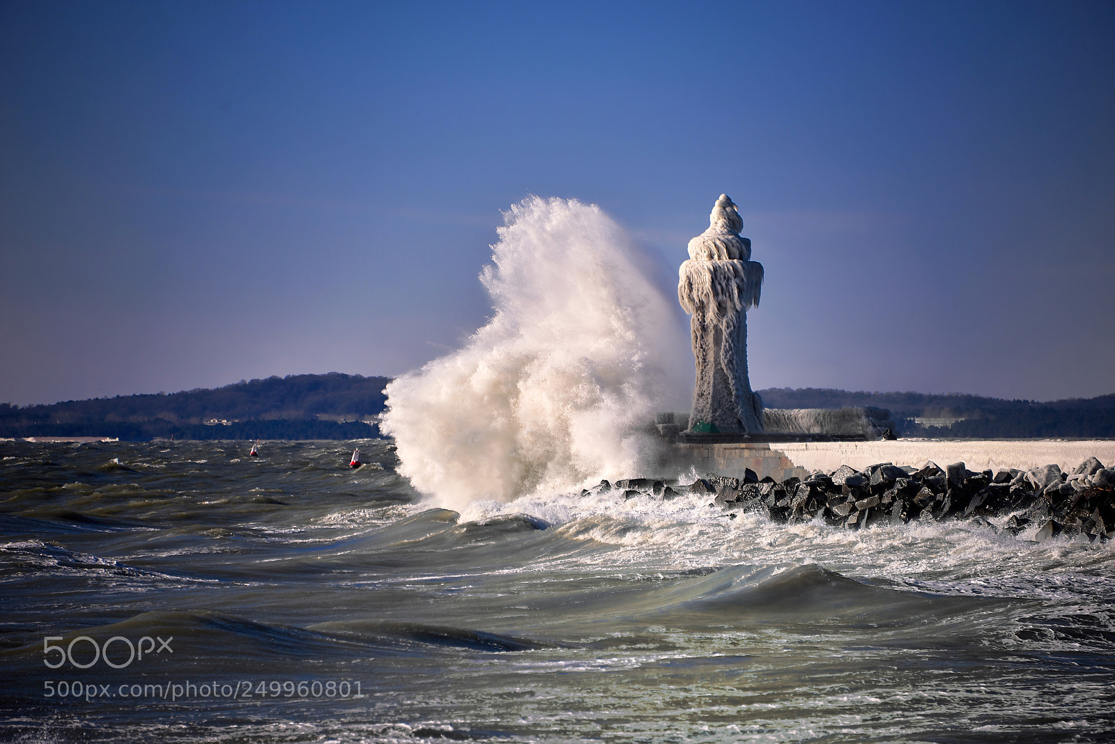 Nikon D800 sample photo. Lighthouse in storm photography