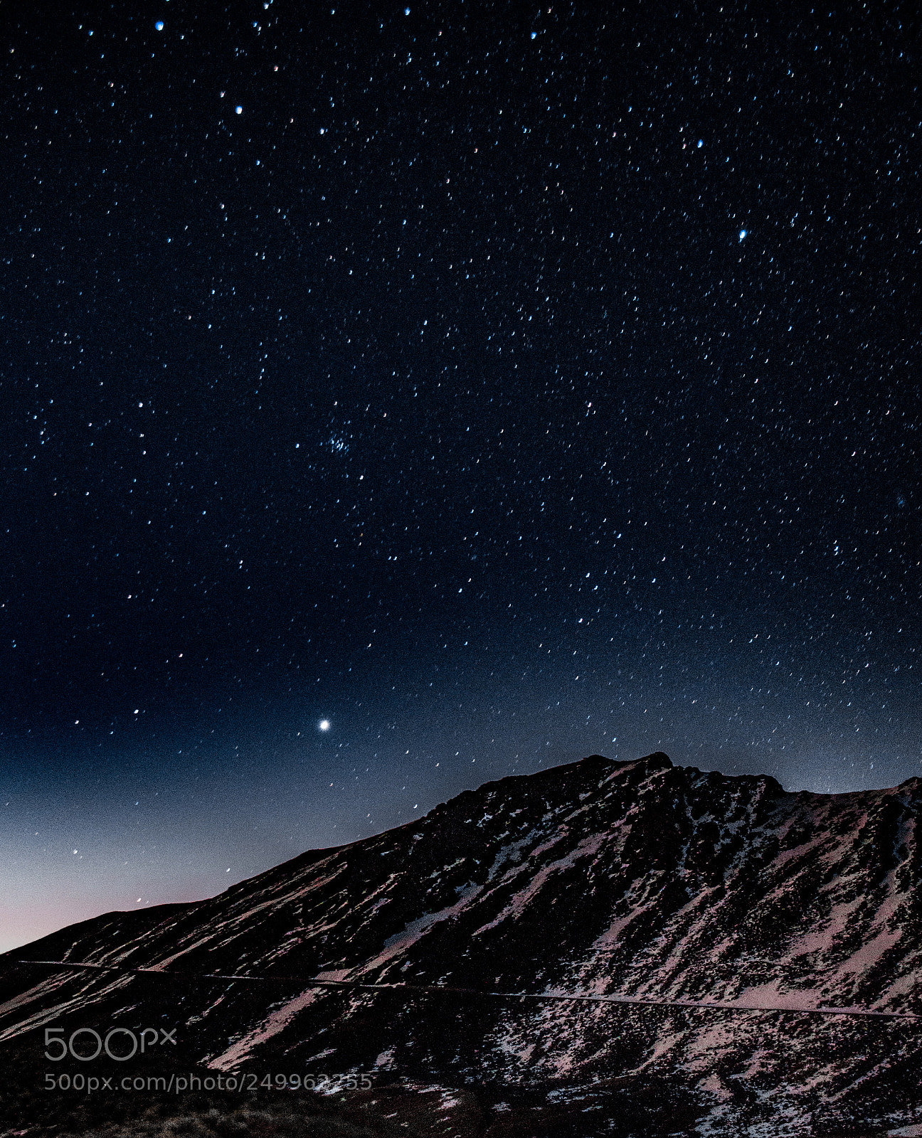 Nikon D3200 sample photo. Mountain with stars photography