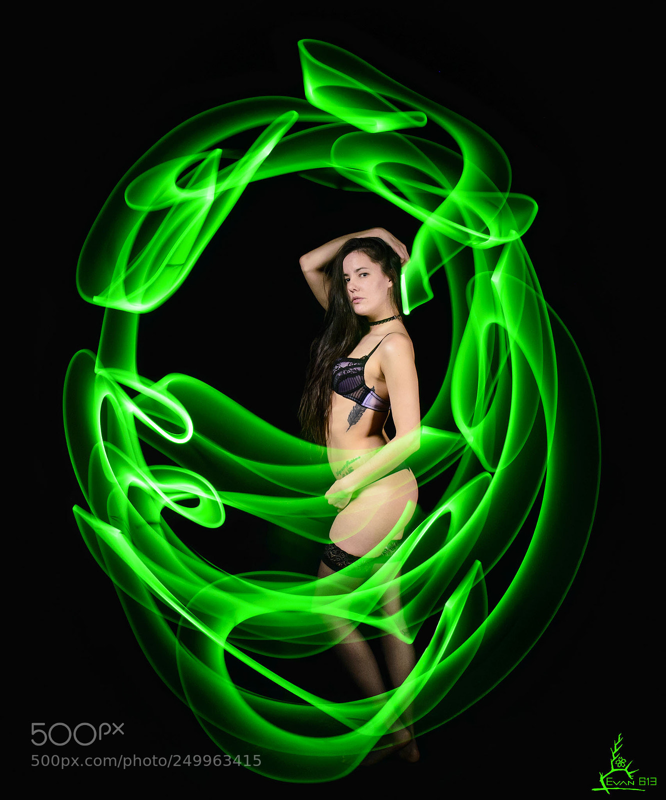 Nikon D3200 sample photo. Jade 02, light painting photography