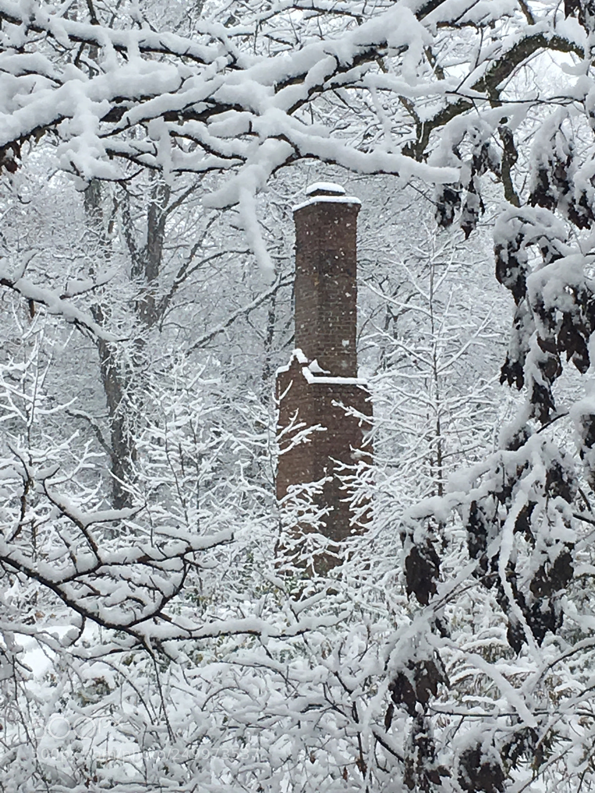 Apple iPhone 6s sample photo. Chimney ruins in the photography