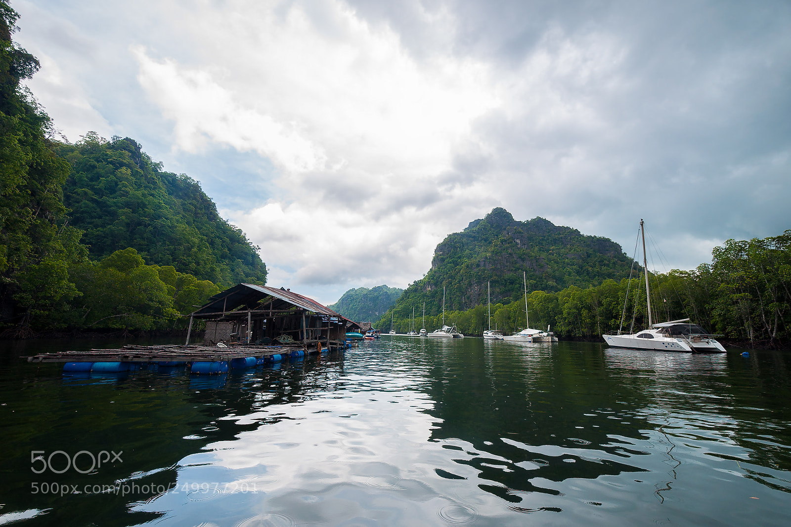 Nikon D5000 sample photo. Fishing village langkawi island photography