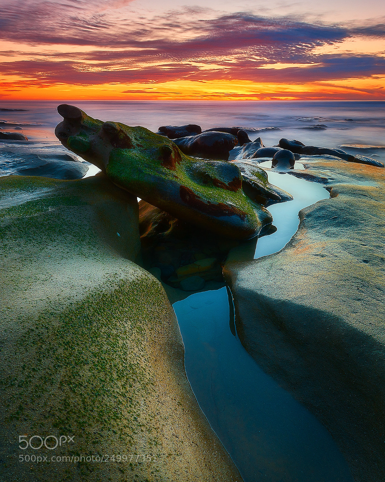 Sony a7R II sample photo. La jolla sunset: 1/14/18 no.2 photography
