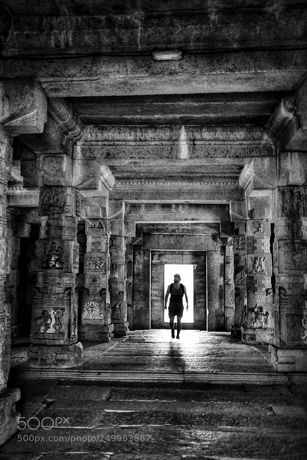 Nikon D5300 sample photo. The tourist... bw version photography