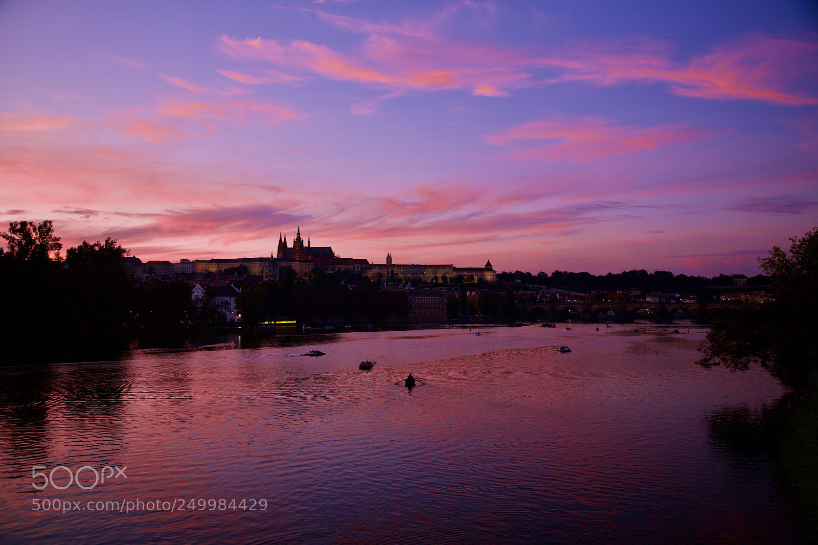Canon EOS 5D sample photo. Prague after sunset photography