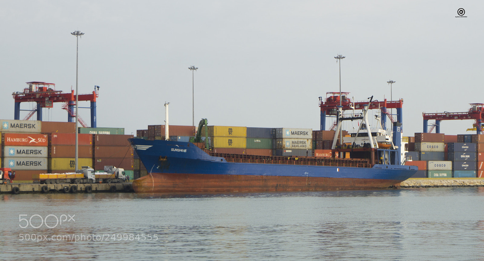 Sony a6000 sample photo. Mersin port and ship photography