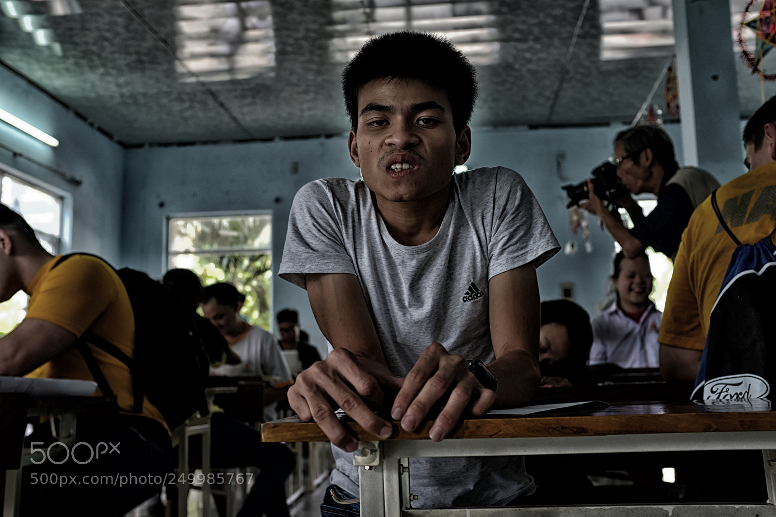 Fujifilm X100F sample photo. Agent orange victims in photography
