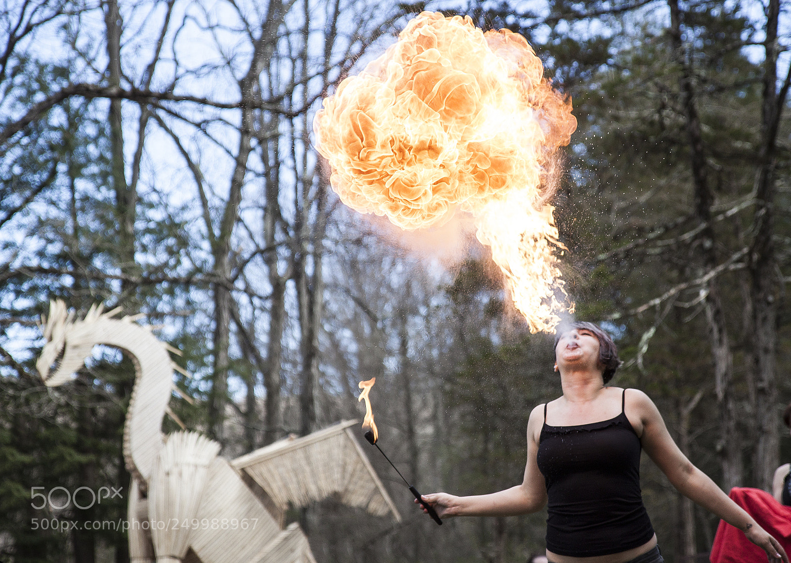 Canon EOS 500D (EOS Rebel T1i / EOS Kiss X3) sample photo. Fire breather photography