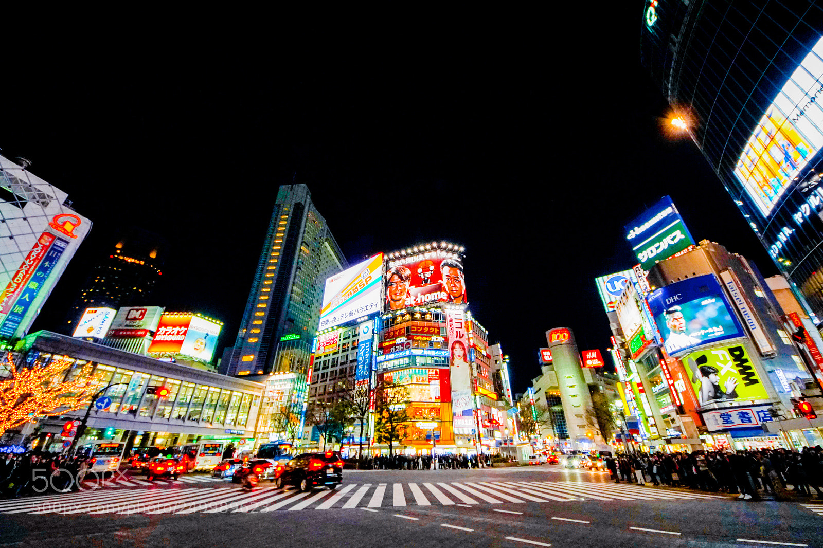 Sony ILCA-77M2 sample photo. Night of shibuya, tokyo photography