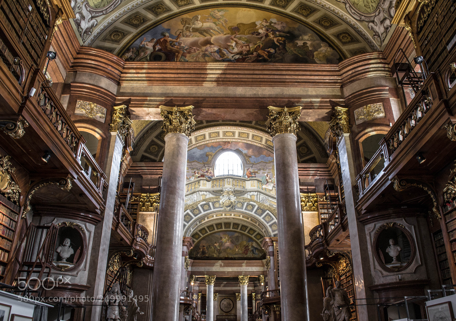 Nikon D3100 sample photo. Vienna national library photography