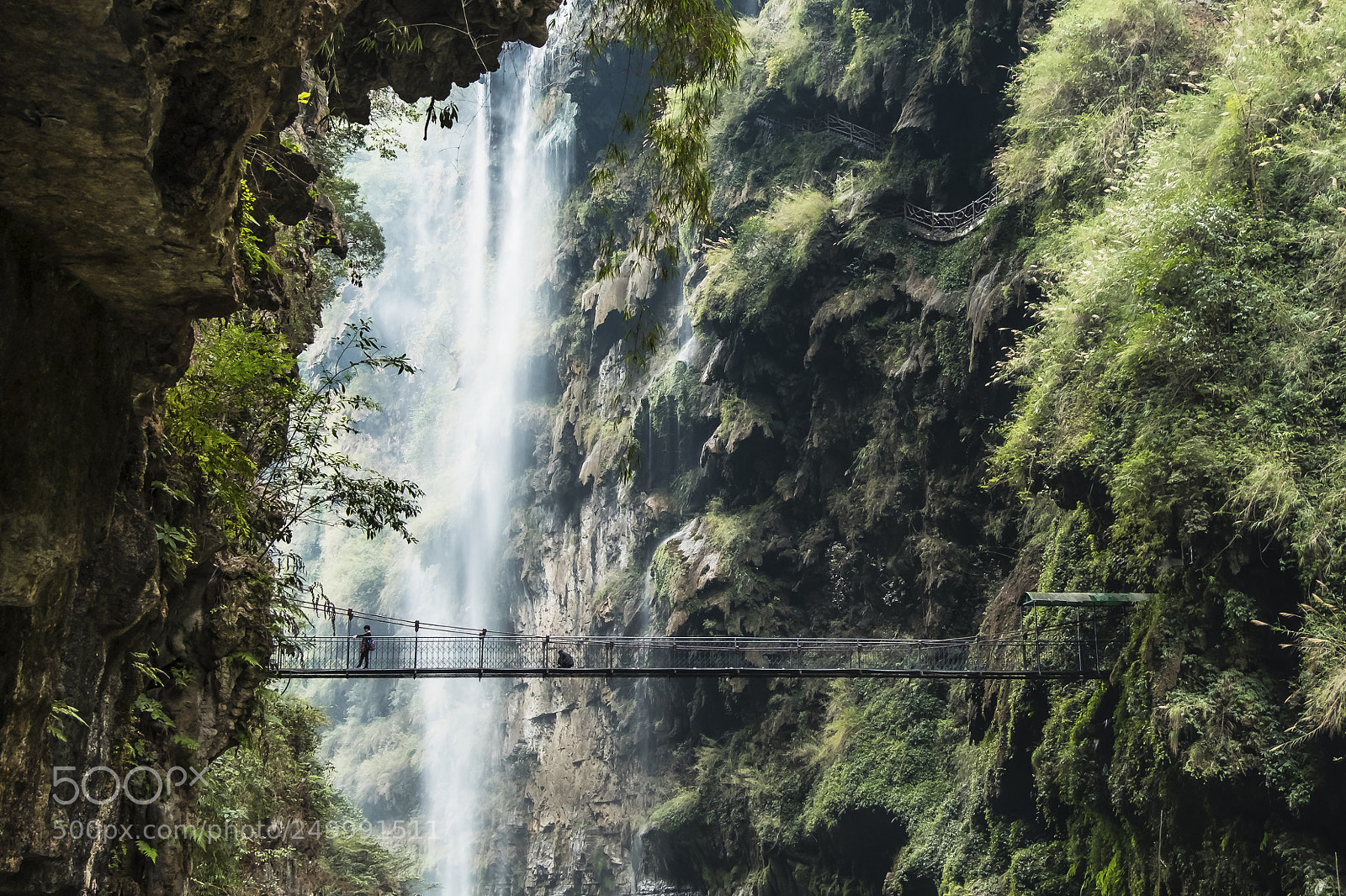 Fujifilm X-T1 sample photo. Canyon waterfall photography