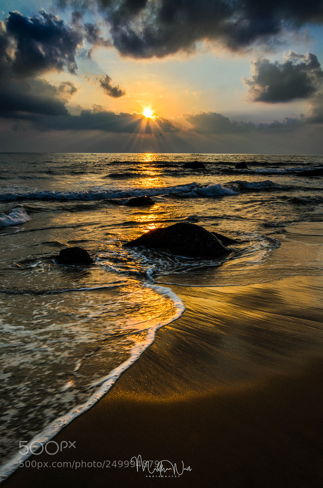 Nikon D5100 sample photo. Sparking sand and water photography
