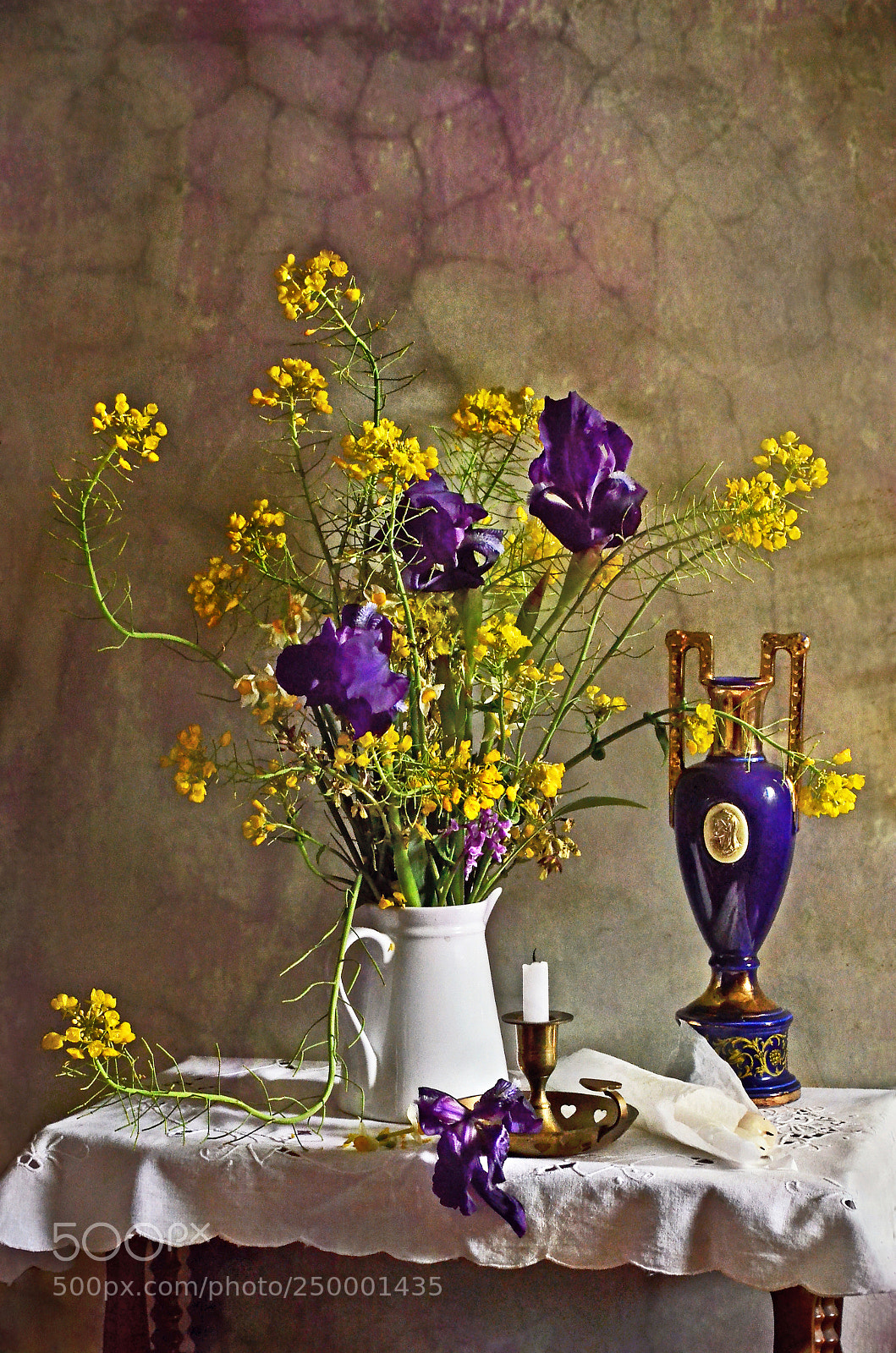 Nikon D5100 sample photo. Blue and yellow flowers photography