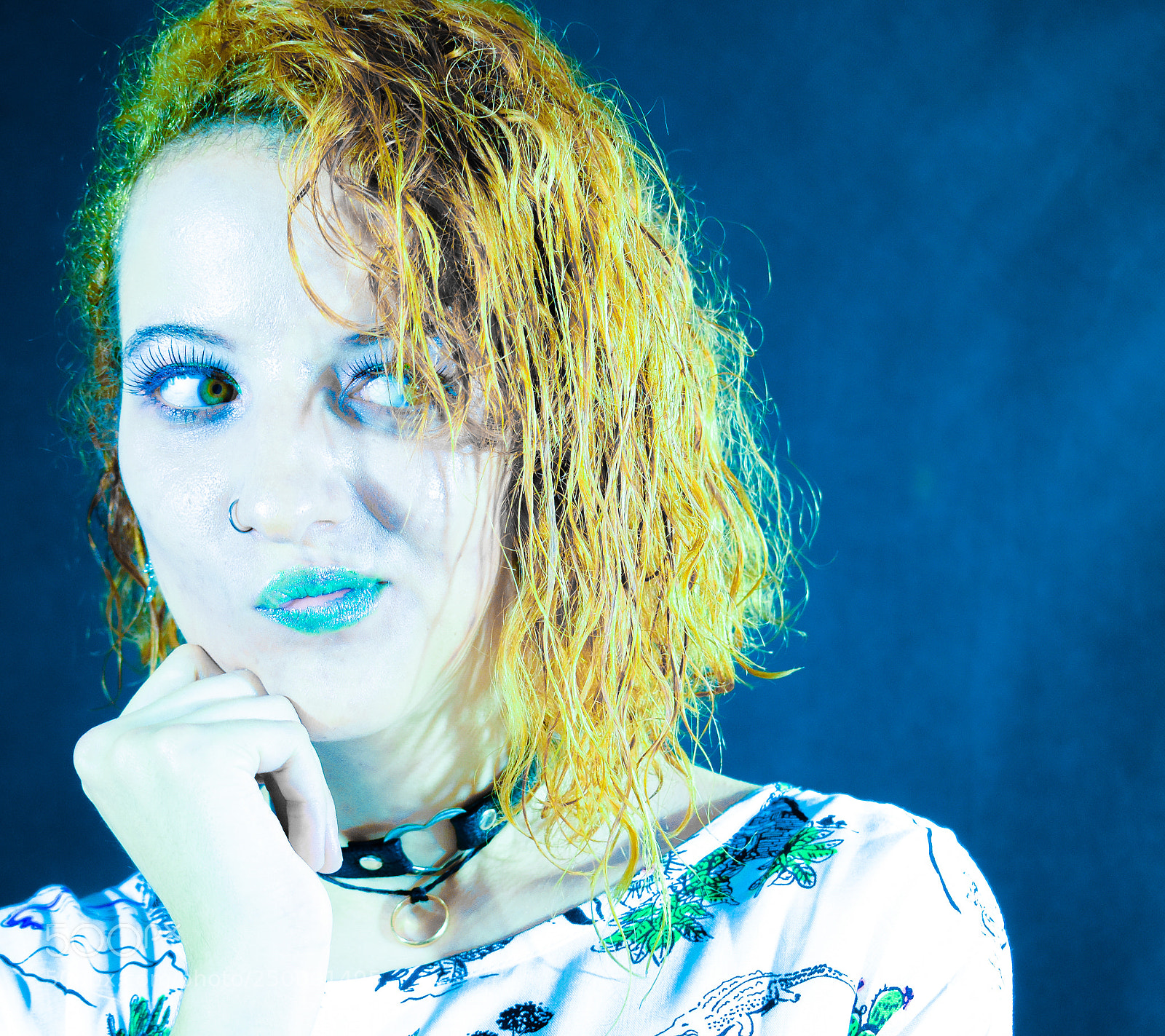 Nikon D3400 sample photo. Nicole in blue photography