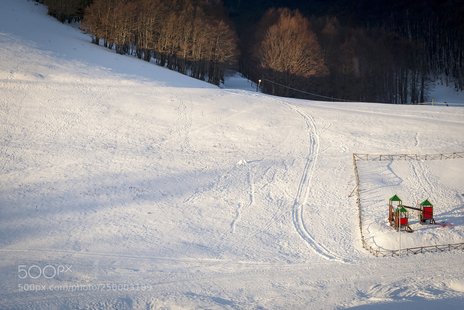 Nikon D3000 sample photo. Snowy landscape photography